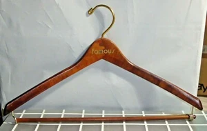Vintage The Famous Clothing Store Wooden Hanger Wishbone - Picture 1 of 4