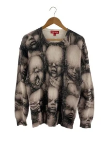 FW23 SUPREME X H.R. GIGER BABY MAGLIONE BIANCO GRIGIO taglia M_1366 - Foto 1 di 5