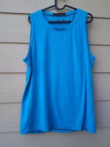 Camiseta sin mangas prAna Mission Trails musculosa tejida azul absorbente de humedad para hombre talla M - Imagen 1 de 18