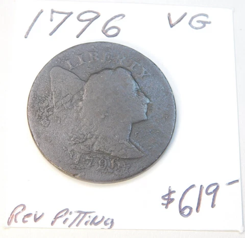 1796 SCARCE LIBERTY CAP LARGE CENT - KEY DATE! VG!!!!!!!!!!!!!!!!!!!!!!!!!!!!! ⭐ Cover