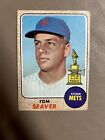 1968 TOPPS TOM SEAVER #45 ALL-STAR ROOKIE BASEBALL CARD - Lower Grade Creased. rookie card picture