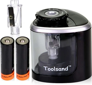 Electric Pencil Sharpener, Battery-Powered, Batteries Included, High-Speed Autom - Picture 1 of 8