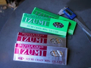 NEW In Box IZUMI Track Chain - BLACK - 1/8" fixed gear - 116 links - Japan Fixie - Picture 1 of 1