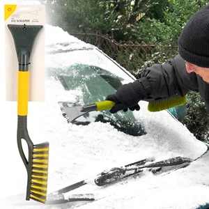 Shell Car 2-in-1 Ice Scraper & Snow Brush for Windscreen & Window Frost Removal - Picture 1 of 11