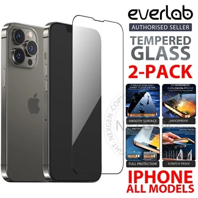 2x Tempered Glass Screen Protector For iPhone 16 15 14 13 12 11 Pro XS XR 8 Plus - image 1 of 4