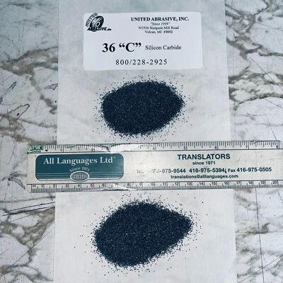 UNITED ABRASIVE INCORPORATED Silicon Carbide 20 lbs 36 Grit Coarse Black Polishing/Tumbling Abrasive Media