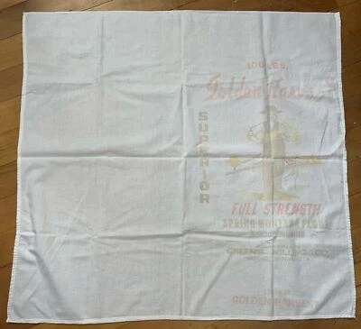 Saco de harina vintage Golden Harvest Spring Montana Morris Minnesota Greens Milling Foto 1 de 4