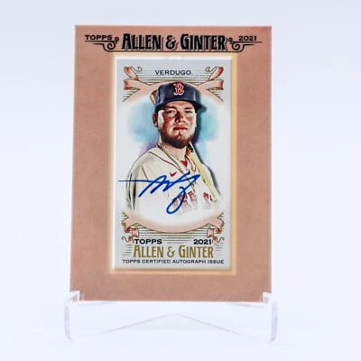 2021 Topps Allen & Ginter's Framed Mini Alex Verdugo Auto #FMA-AV - Image 1 of 2