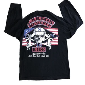 Carson Station Benefit LASD Alstyle Shirt Black Men Large Police Skull - Picture 1 of 9