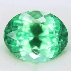 Piedras preciosas sueltas ovaladas brillantes turmalina Paraiba natural certificada de 10+ quilates - Imagen 1 de 4