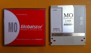 2.3 GB MO-Disk Magneto Optical Rewritable Disk 5,25″, Globalstor - Made in Japan - Afbeelding 1 van 2
