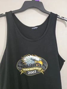 Y2K Vintage 2002 Sturgis Black Hills Motorcycle Rally Tank Top Men's Size Large - Picture 1 of 6