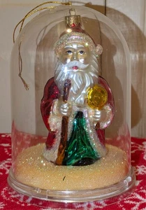 Weihnachtsmann mundgeblasenes Glas Ornament von Unique Treasure Collection limitierte Serie - Bild 1 von 5