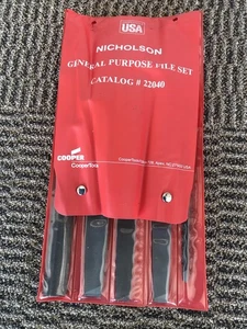 Cooper Nicholson 5 Piece File Set with Pouch for General Purpose Tasks - Picture 1 of 3