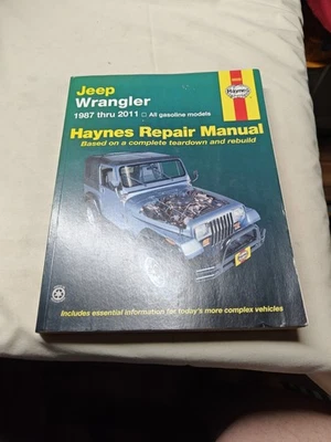 Manual de reparo Haynes 50030 Jeep Wrangler 1987-2011 todos os modelos a gasolina - Imagem 1 de 3
