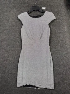 J.Crew 365 Sheath Dress Mini Womens Size 0 Black White Houndstooth Linen Blend  - Picture 1 of 8