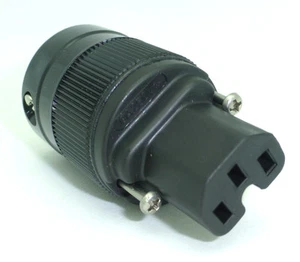 Wattgate 320i-BLK IEC Black Power cord connector DIY Power Cord Connector - Picture 1 of 4