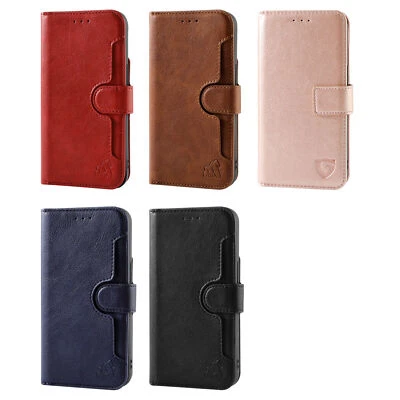 Leather Case For Galaxy S20 Plus Drop Resistant Anti-Scratch Black Wallet Cover  - Image 1 of 4