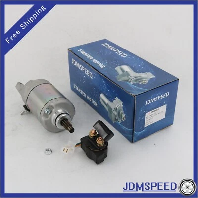 Starter W/ Relay Solenoid For Honda Fourtrax 300 TRX300 TRX300FW 2X4 4X4 1988-00 - Image 1 of 4