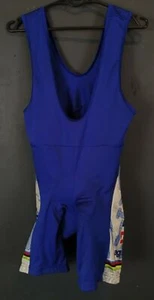 MENS AGU ITALIA ITALY CYCLING BICYCLE BIB BIBS BODY SHORTS PADDED SIZE S 2 SMALL - Picture 1 of 8