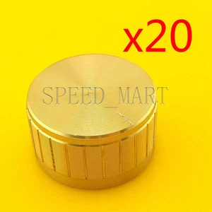 20 PIEZAS perno dorado 30*17 mm tapa interruptor giratorio reproductor de CD puntero de volumen orificio 6 mm - Imagen 1 de 2