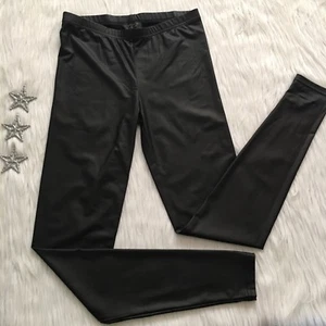 TOP SHOP Skinny Leggings Stretch Black Pants US Size 6 Lightweight Elastic Waist - Picture 1 of 6