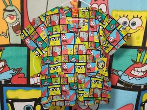 Spongebob Schwammhose Porträts (Medium) Damen V-Ausschnitt Peeling Top neu mit Etikett! - Bild 1 von 6