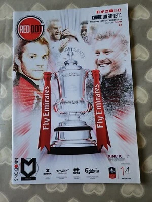 MK DONS v CHARLTON ATHLETIC  FA CUP REPLAY 2016-17 - Image 1 of 3