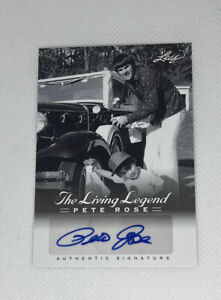 2012 Leaf Living Legend Pete Rose au-8 Authentic Signature 