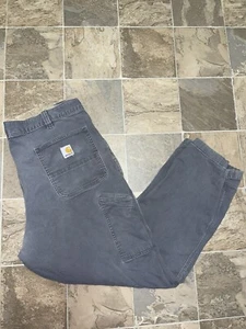 Carhart Relaxed Fit Twill Utility Work Pants Gray Size 40x30 - Picture 1 of 5