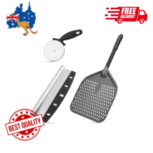Perforated Pizza Peel, Professional 12 x 14 Inch Paddle Anodized Aluminum - Picture 1 of 7