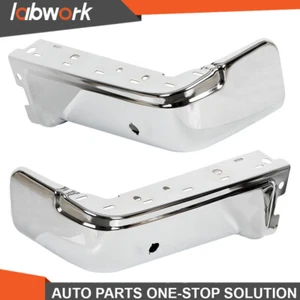 Labwork Chrome Steel Rear Bumper End Caps For 2009-2014 Ford F150 Right & Left - Picture 1 of 10