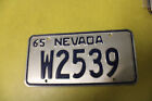 1965 Nevada License Plate #W2539