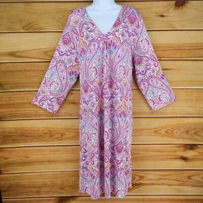 Camisón Secret Treasures para mujer XL multicolor cachemira elástica suave Foto 1 de 4