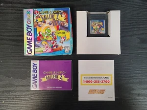 Game & Watch Gallery 2 Nintendo GameBoy Color - Complete in Box CIB Great Shape - Picture 1 of 2