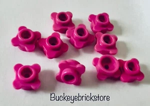 NEW Lego Lot/10 Minifig FLOWERS Friends Dark Pink 1x1 Petals Plants Brand New - Picture 1 of 1