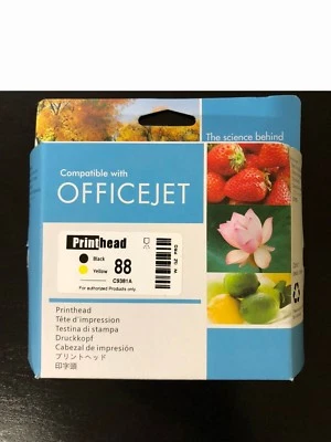 Cabezal de impresión Reman HP 88 negro/amarillo C9381A para HP K5300 K8600 L7380 Foto 1 de 3