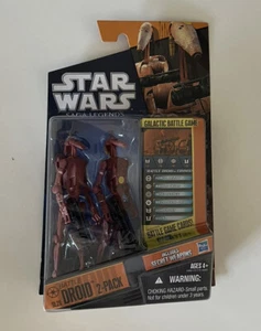 Star Wars Saga Legends SL20 Red Battle Droid Figure Set 2-Pack Hasbro 2010 NEW - Picture 1 of 2