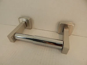 SINGLE ROLL TOILET PAPER TISSUE HOLDER - SATIN FINISH - Picture 1 of 2