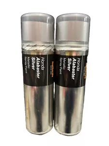 PINTURA EN AEROSOL HONDA ALABASTRO PLATEADA METÁLICA LATAS 300 ML HALFORDS X2 - Imagen 1 de 3