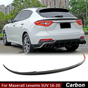 Alerón medio trasero fibra carbono real para Maserati Levante SUV 2016-2020 - Imagen 1 de 12