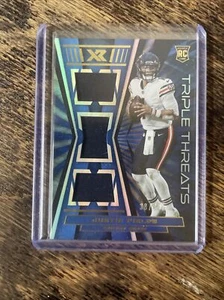 2021 Panini XR Triple Threats Materials Blue /49 Justin Fields Rookie RC - Picture 1 of 2