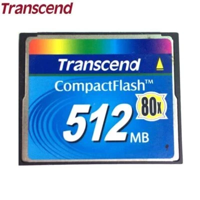 512MB Transcend Compact Flash CF Industrial 512M Memory Card 100% Genuine 80X - Image 1 of 4