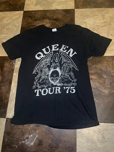 NEW QUEEN TOUR 75 T-SHIRT ADULT SIZE MEDIUM - Picture 1 of 6