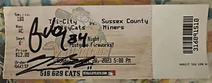 Jhon Vargas & Tanner Smith Signed Autograph Tri-City Valleycats Ticket Stub - Picture 1 of 3