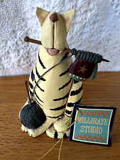 Williraye Studio - "Cat with Yarn and Knitting Needle" - NEW in BOX - RARE