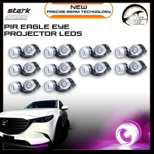 Eagle Eye 18mm Projector PIR PURPLE LED Fog Light DRL Backup Signal Bulbs 20 PCS - Picture 1 of 5
