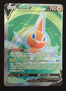 POKEMON MISPRINT ERROR - Rotom V Verlorener Ursprung 176/196 Miscut - Foto 1 di 2