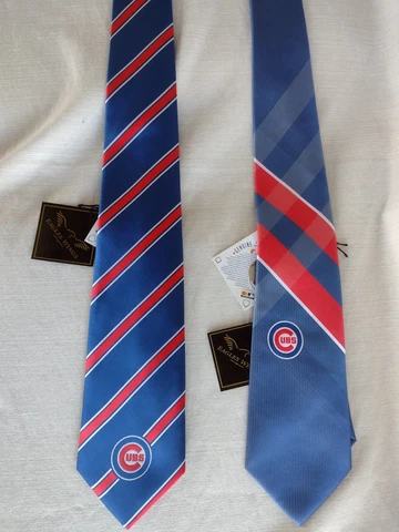 Pair of Chicago Cubs Neck Ties New w/ Tags Cover