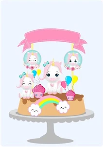 Personalized Unicorn Magical Cake Topper - Picture 1 of 1